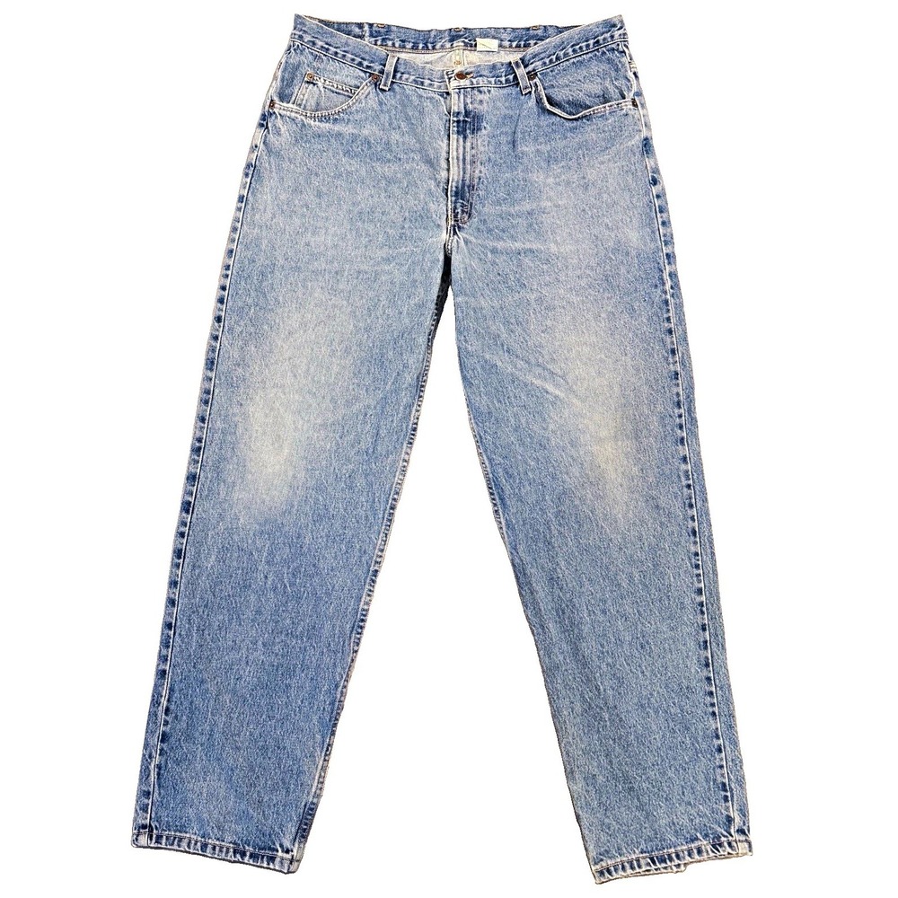 VTG 90s Brittania Jeans Mens 40x31 40x32 Light Wash Loose Fit Baggy Skater Denim